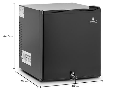 Royal Catering RCGK-MB40L Minibar 28L, Cristal, Negro