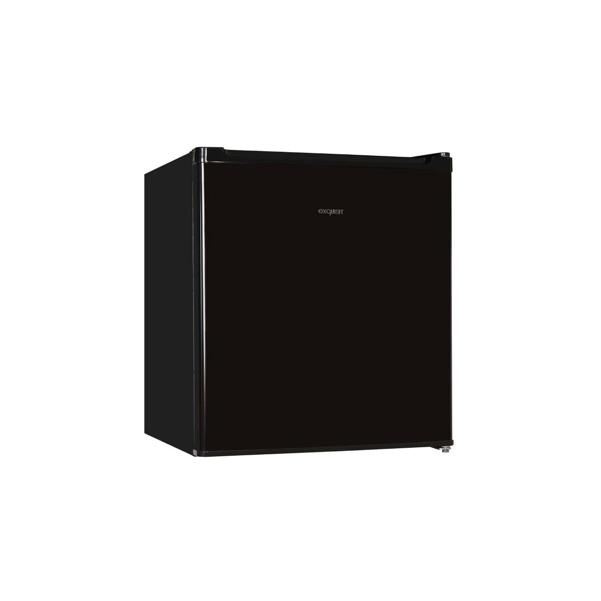Exquisit® Mini Frigorífico 40L, Negro, Puerta Reversible, Silencioso