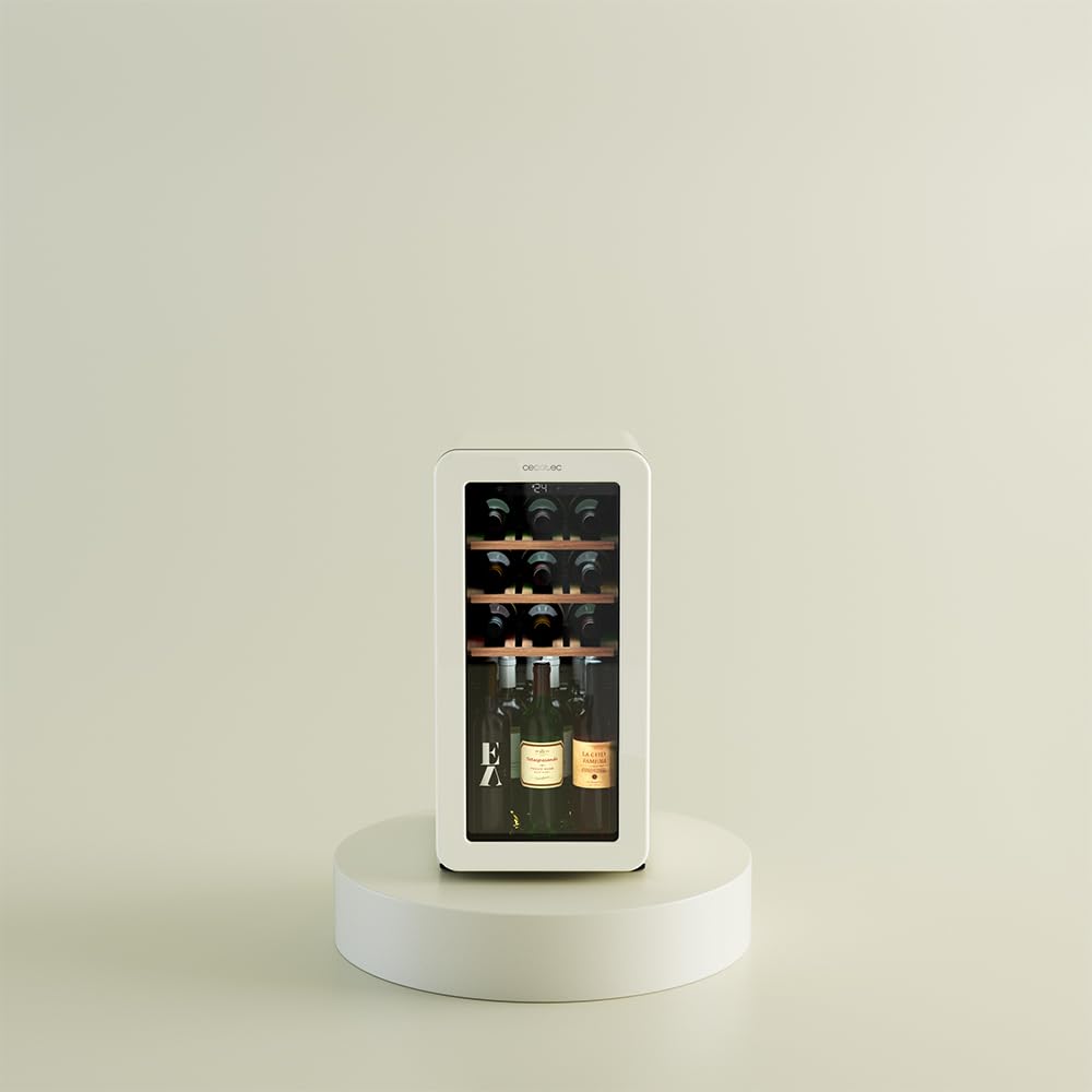 Cecotec Bolero Grandsommelier 18 Botellas, Beige, LED