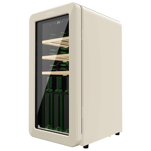 Cecotec Bolero Grandsommelier 18 Botellas, Beige, LED