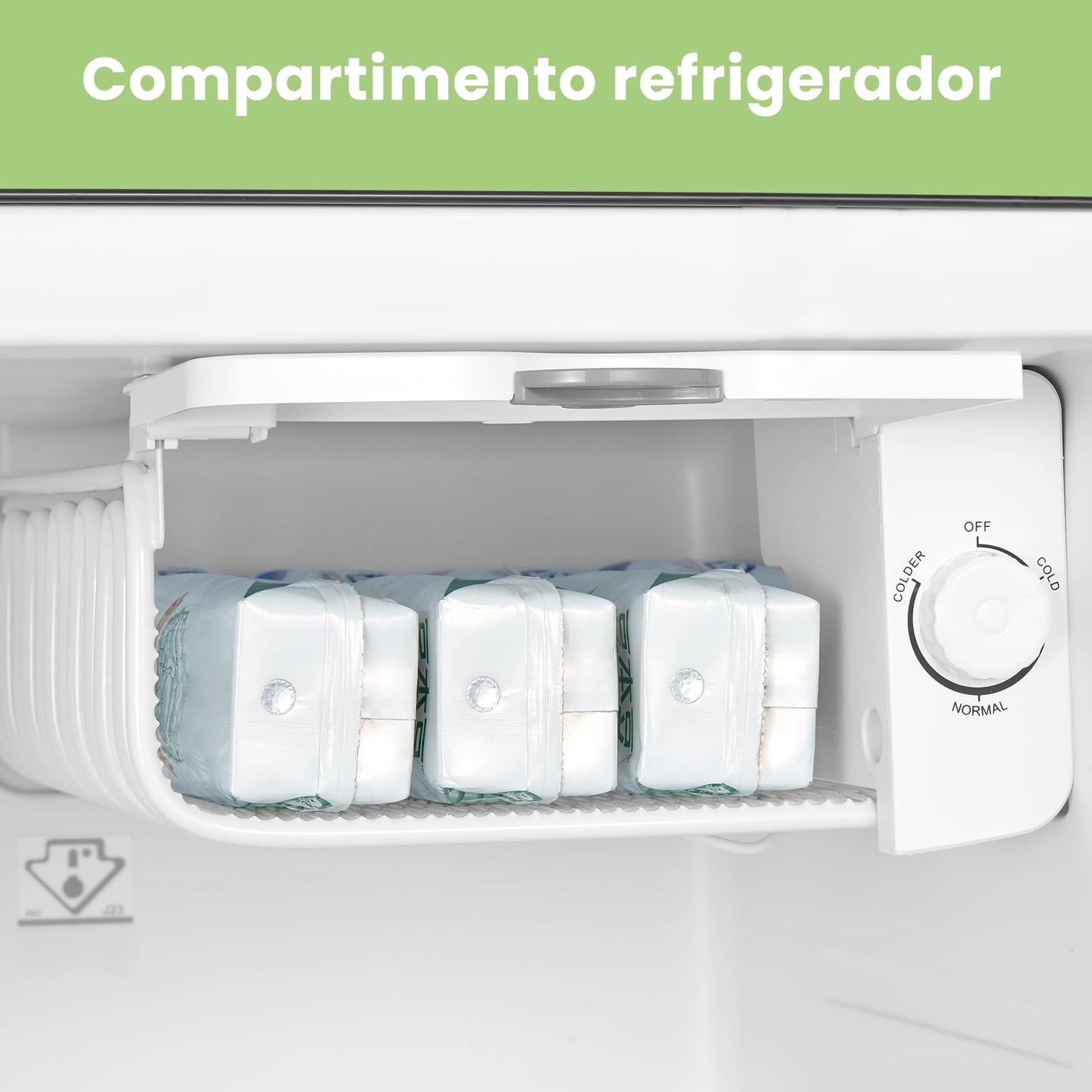 COMFEE' Mini Frigorífico 47L Retro, Silencioso, Negro