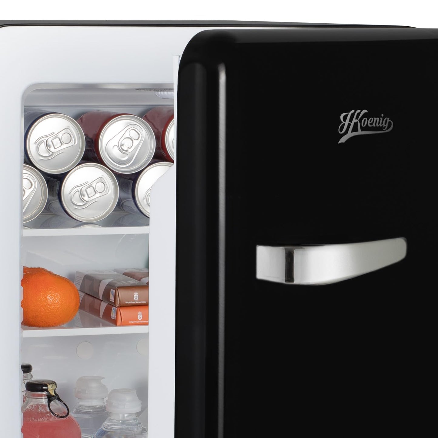H.Koenig Mini Bar TOAD9 31L, Vintage, Silencioso, Negro