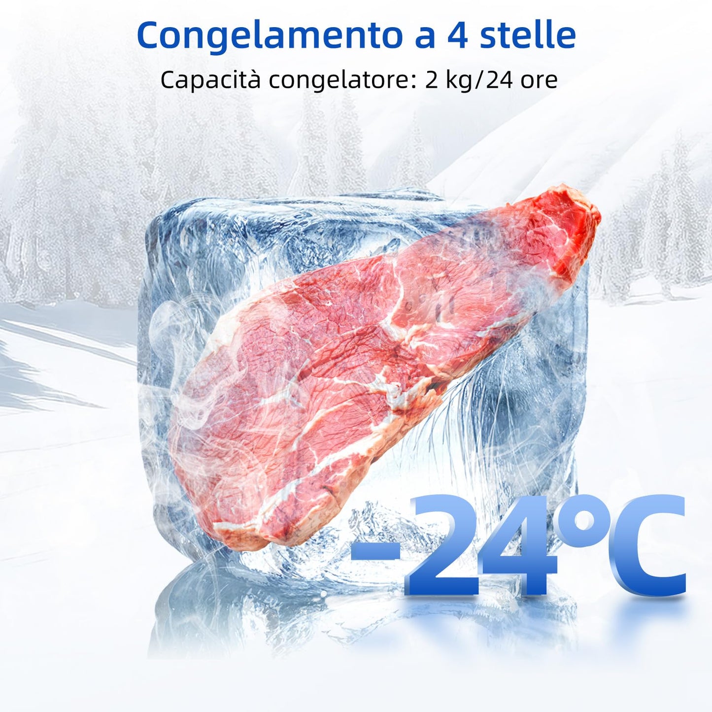 CHiQ Frigorífico Combi Bajo Encimera 86L, Silencioso, Oscuro