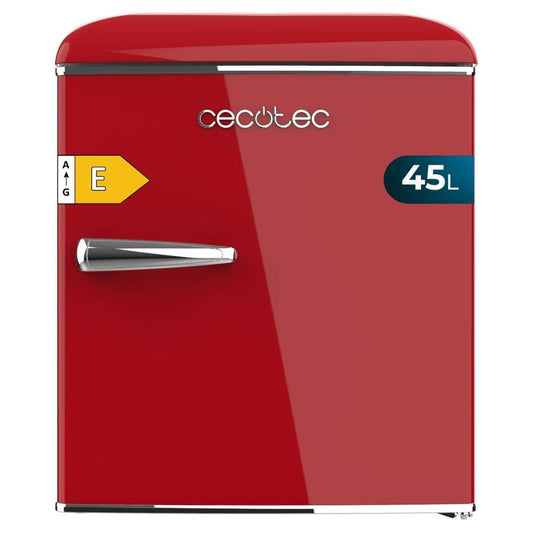 Cecotec Bolero CoolMarket TT45 Mini Frigorífico 45L Retro, Rojo