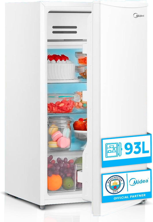 Midea Mini Frigorífico 93L, Bajo Consumo, Silencioso, Hogar/Oficina